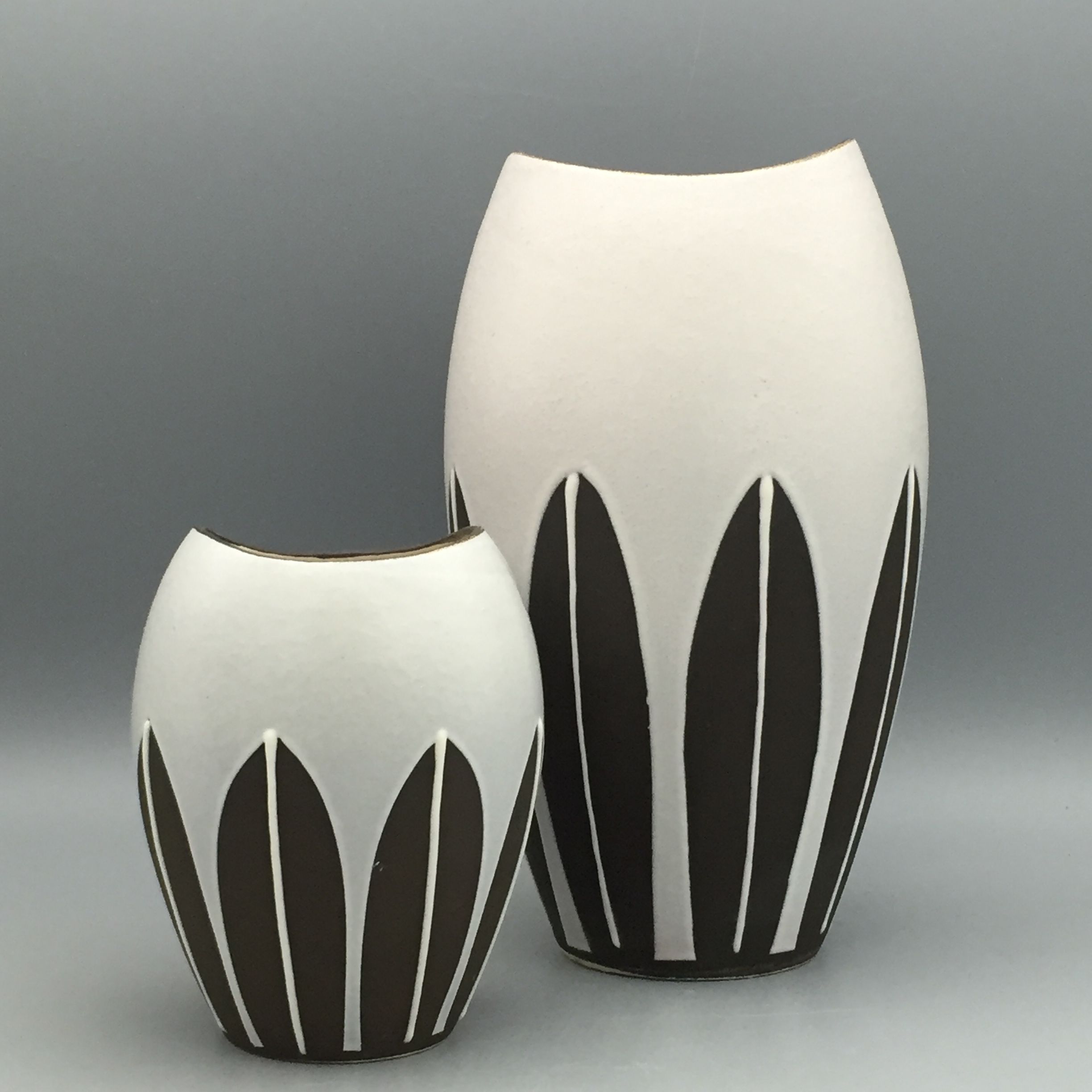 Jarrones Ceramicos Black and White